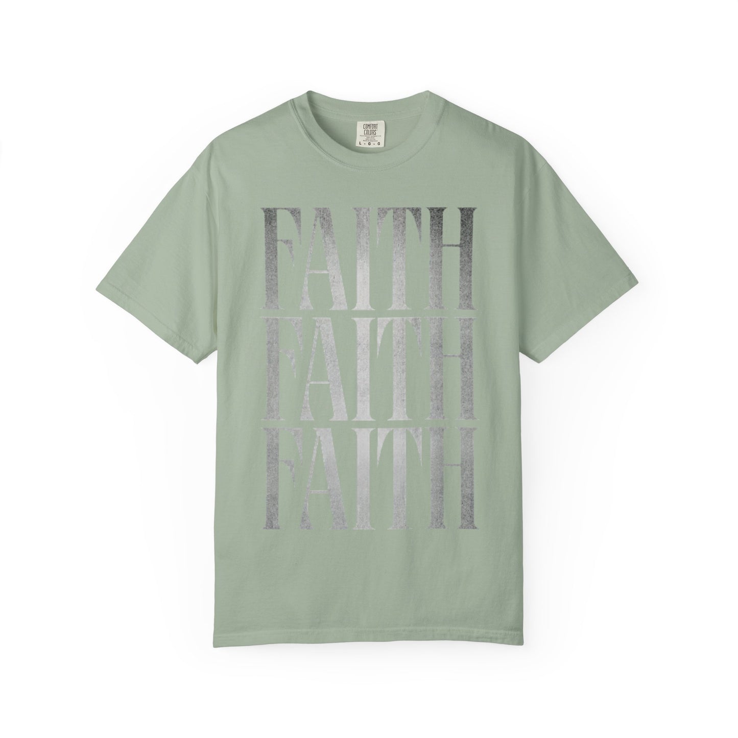Faith Repeat T-shirt | Faith Typography Shirt, Religious Graphic Tee