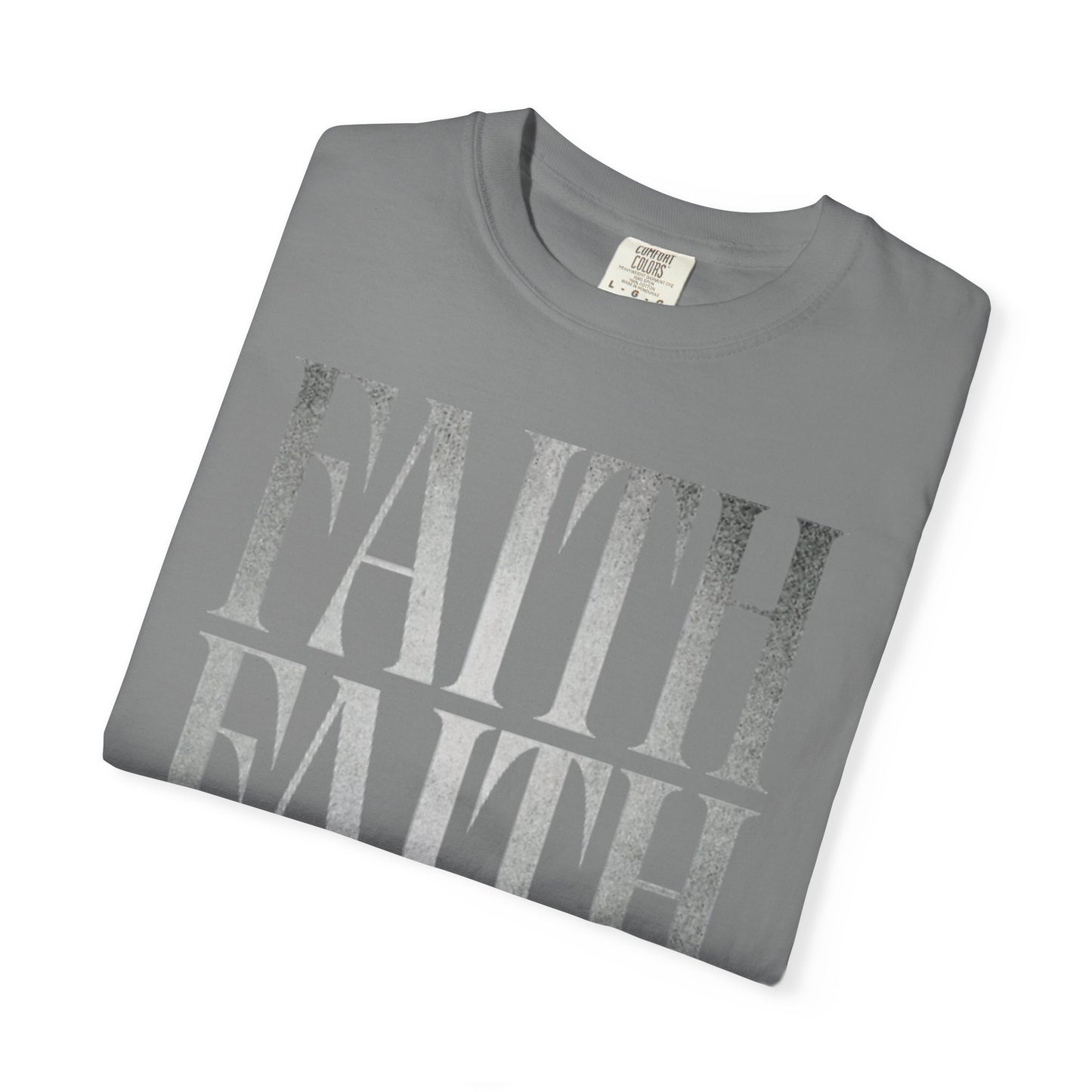 Faith Repeat T-shirt | Faith Typography Shirt, Religious Graphic Tee