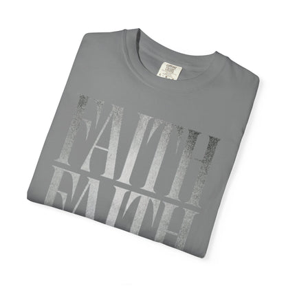 Faith Repeat T-shirt | Faith Typography Shirt, Religious Graphic Tee