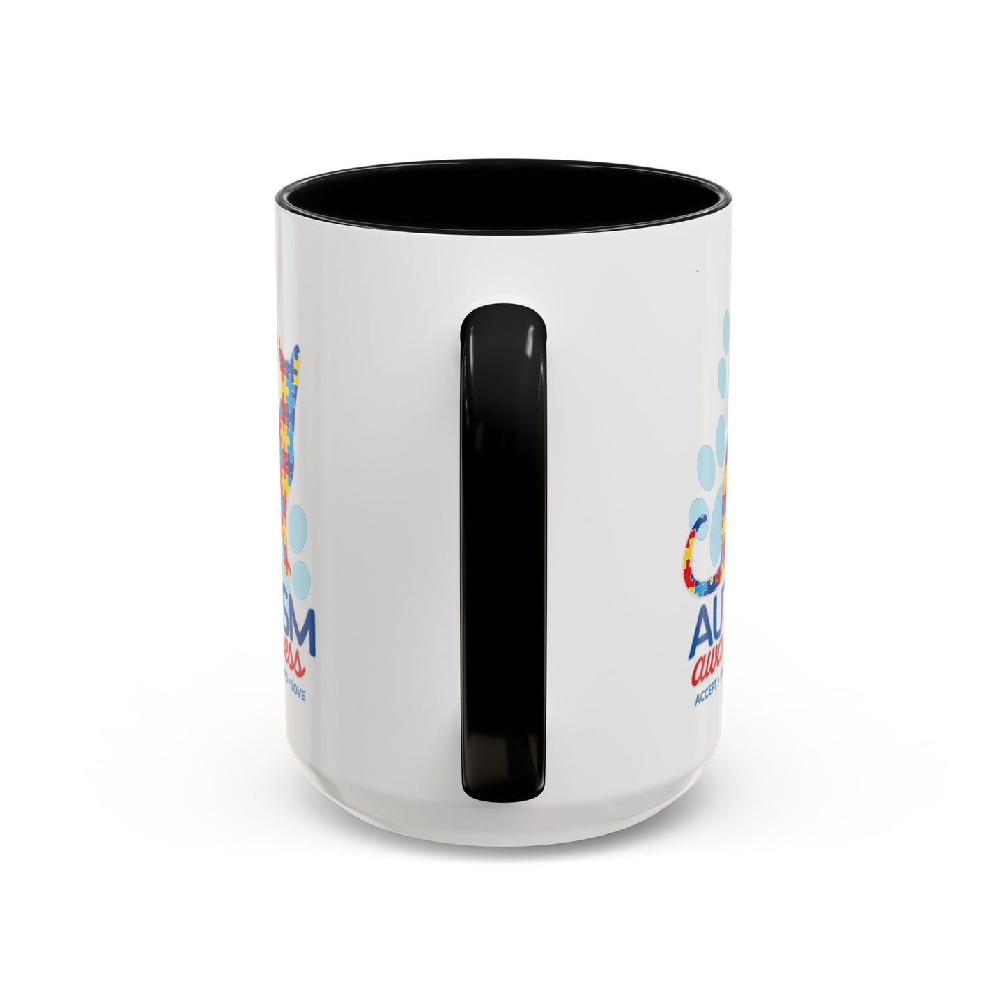 Autism Awareness Puzzle Cat Mug | Accent Coffee Mug 11oz/15oz