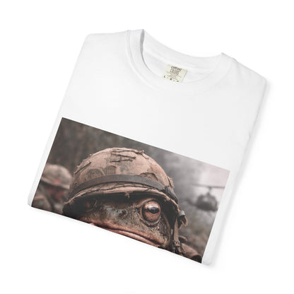 Soldier Frog Illustration T-Shirt