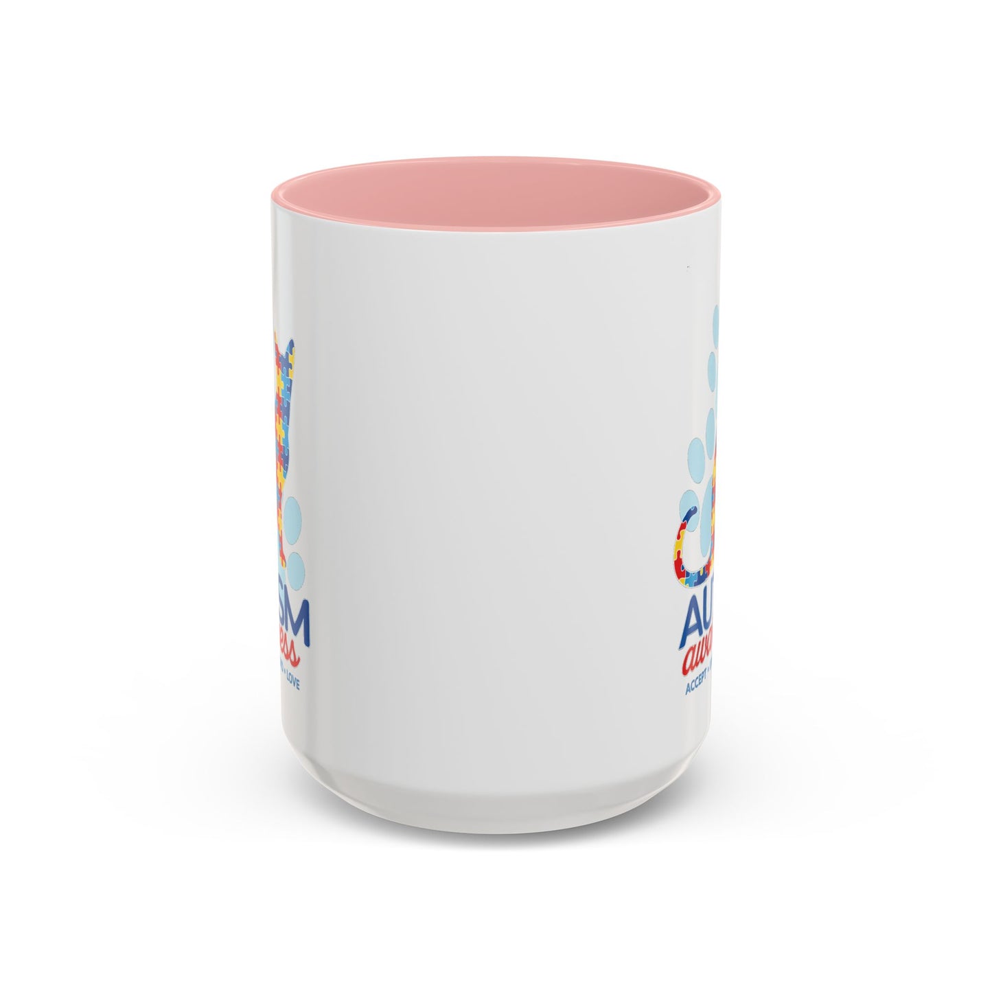 Autism Awareness Puzzle Cat Mug | Accent Coffee Mug 11oz/15oz