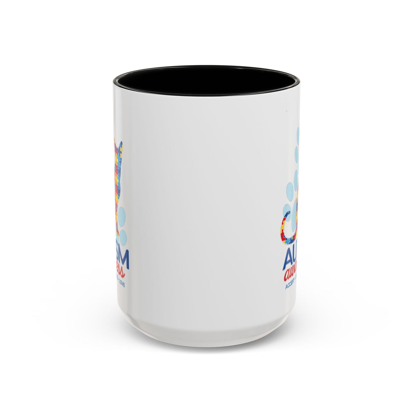 Autism Awareness Puzzle Cat Mug | Accent Coffee Mug 11oz/15oz