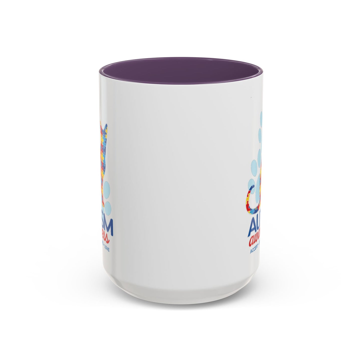 Autism Awareness Puzzle Cat Mug | Accent Coffee Mug 11oz/15oz