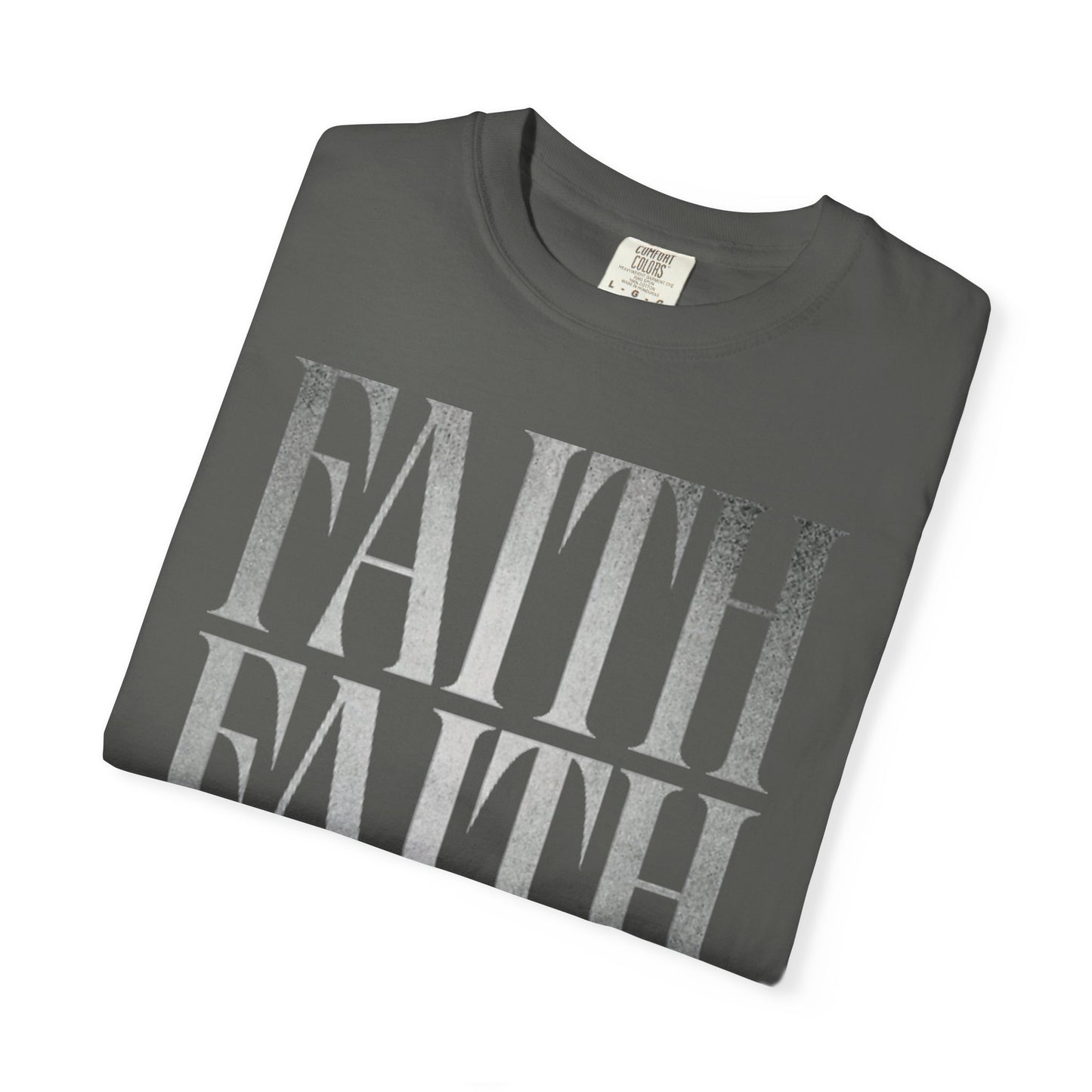 Faith Repeat T-shirt | Faith Typography Shirt, Religious Graphic Tee