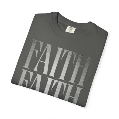 Faith Repeat T-shirt | Faith Typography Shirt, Religious Graphic Tee