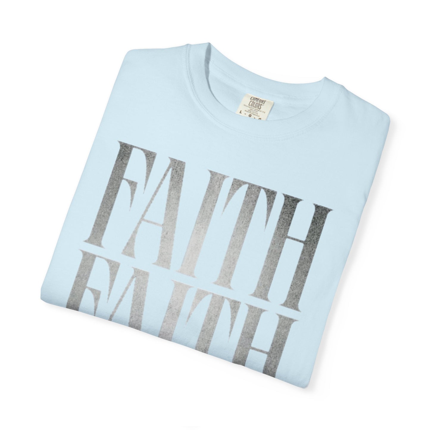 Faith Repeat T-shirt | Faith Typography Shirt, Religious Graphic Tee