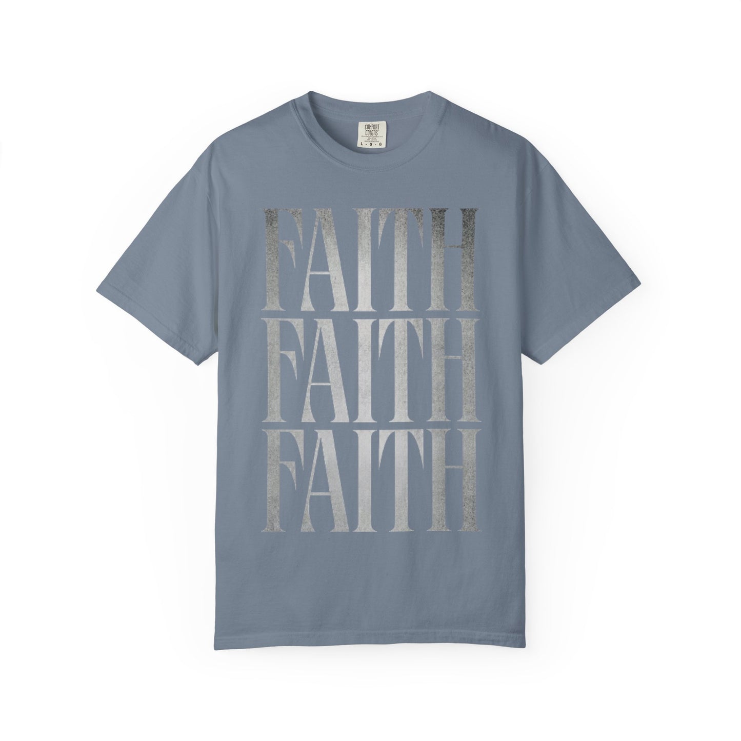 Faith Repeat T-shirt | Faith Typography Shirt, Religious Graphic Tee