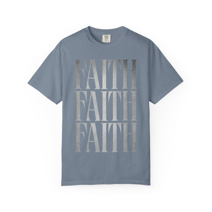 Faith Repeat T-shirt | Faith Typography Shirt, Religious Graphic Tee