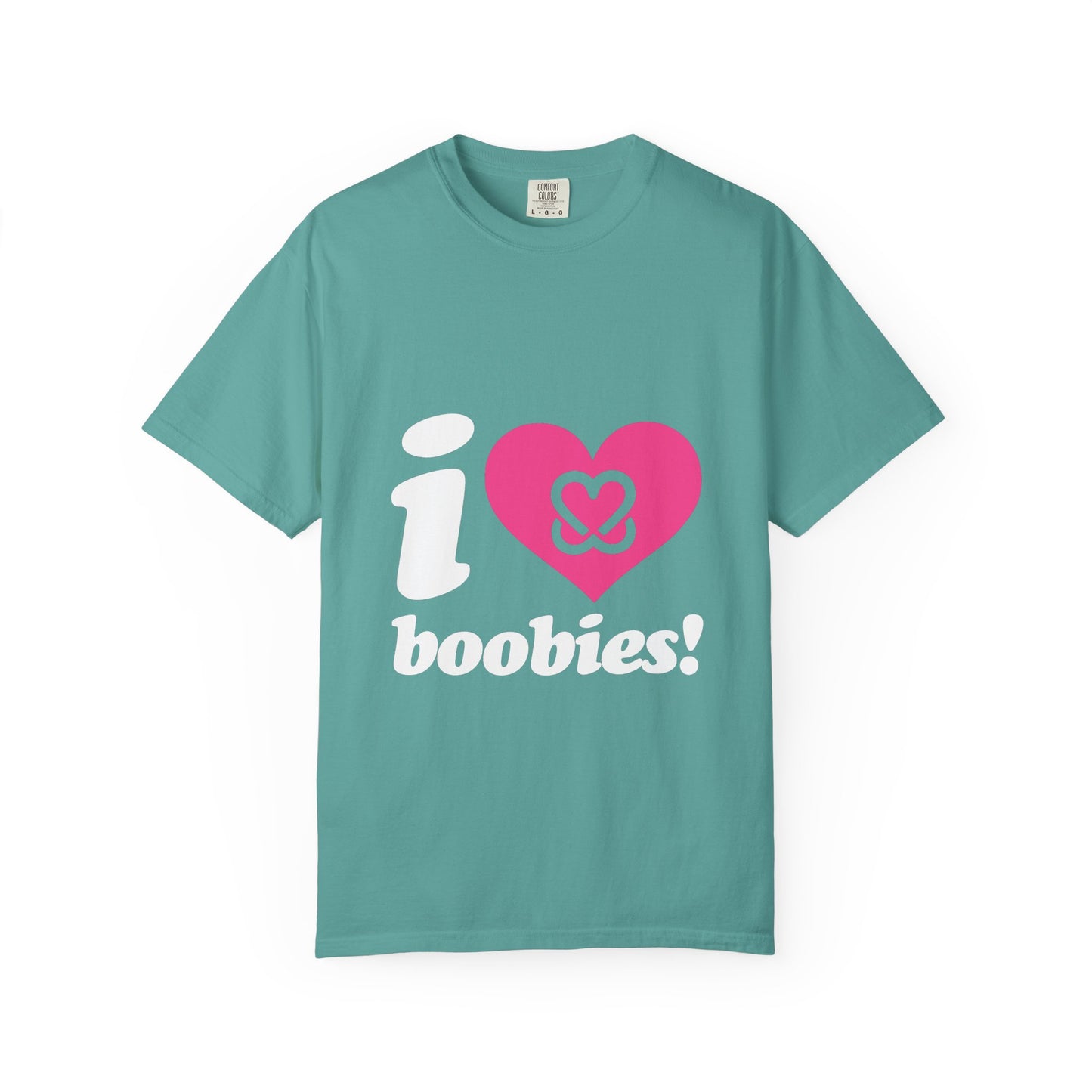 I Heart Boobies T-Shirt | Breast Cancer Awareness Heart Graphic