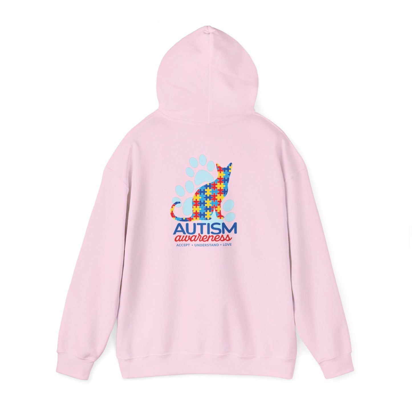 Autism Awareness Puzzle Cat Hoodie | Autism Awareness Sweatshirt