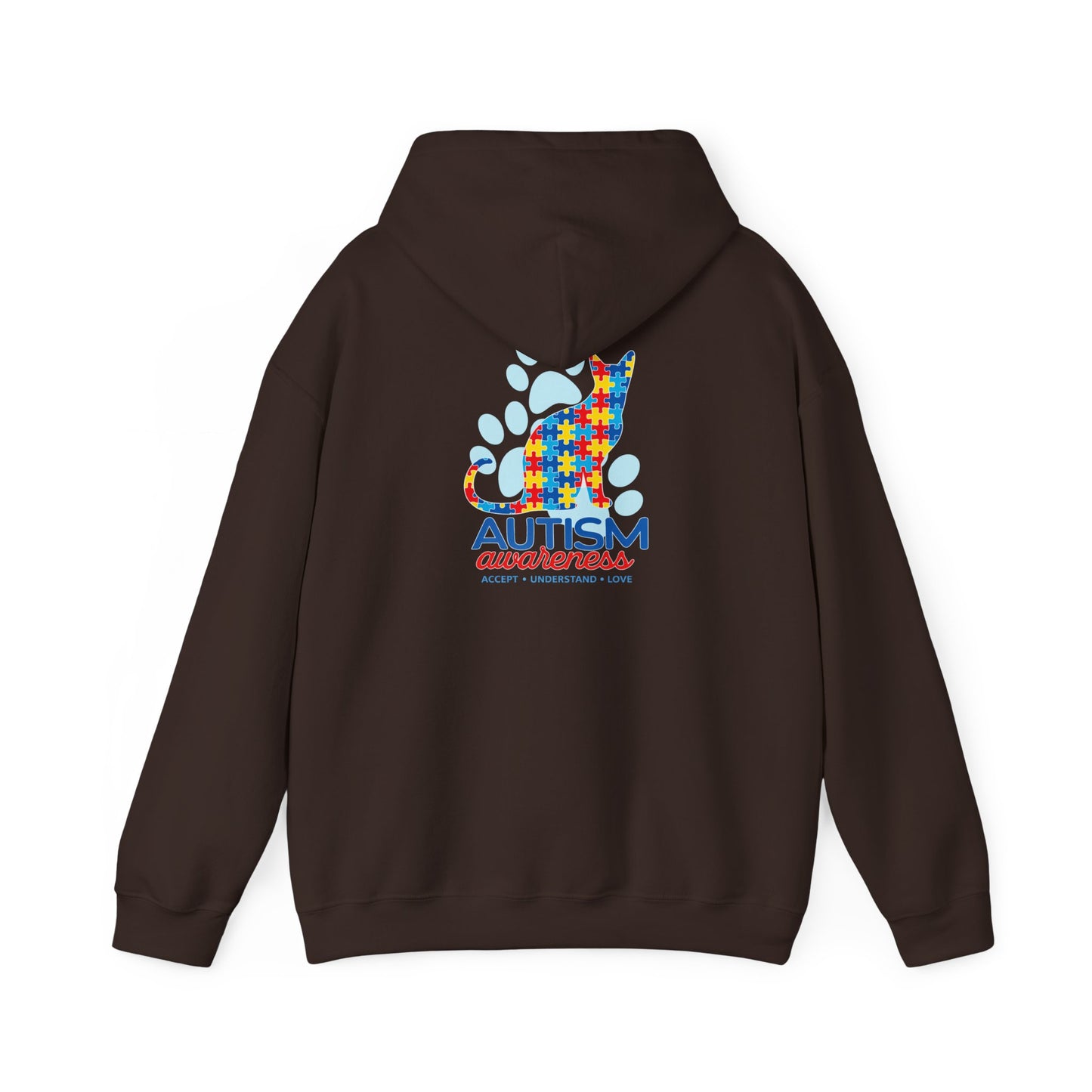 Autism Awareness Puzzle Cat Hoodie | Autism Awareness Sweatshirt