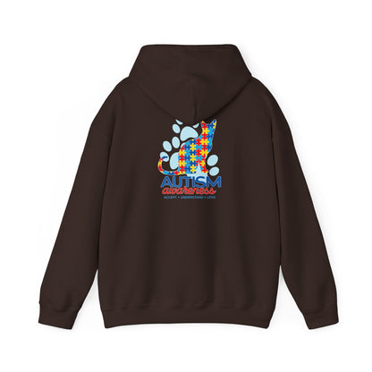 Autism Awareness Puzzle Cat Hoodie | Autism Awareness Sweatshirt