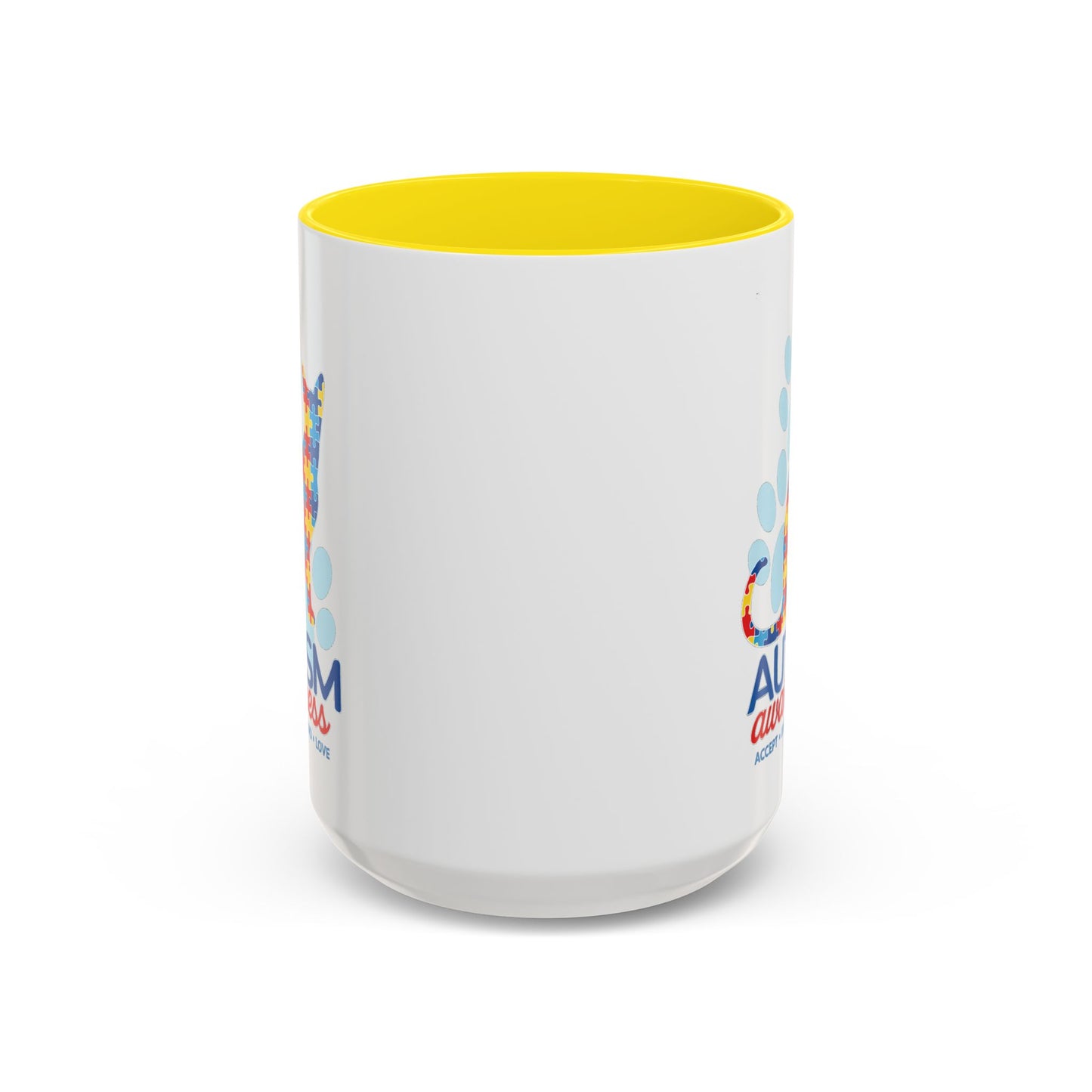 Autism Awareness Puzzle Cat Mug | Accent Coffee Mug 11oz/15oz