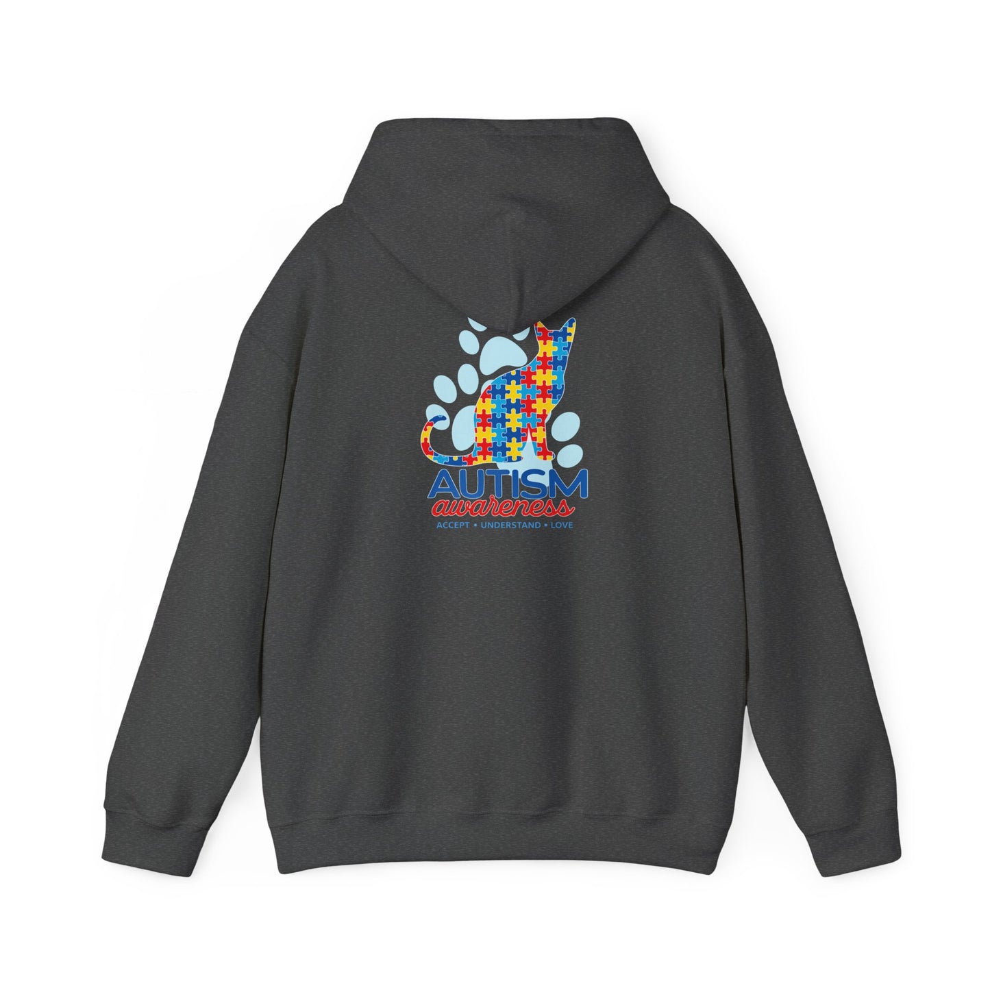 Autism Awareness Puzzle Cat Hoodie | Autism Awareness Sweatshirt
